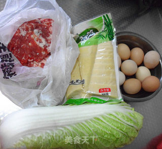 白菜——白菜炖夹心丸子的做法步骤：1