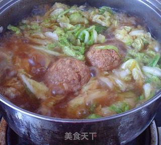 白菜——白菜炖夹心丸子的做法步骤：9