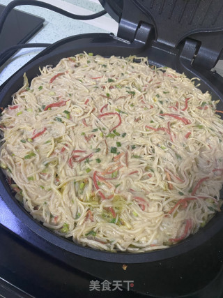 土豆丝煎饼的做法步骤：6