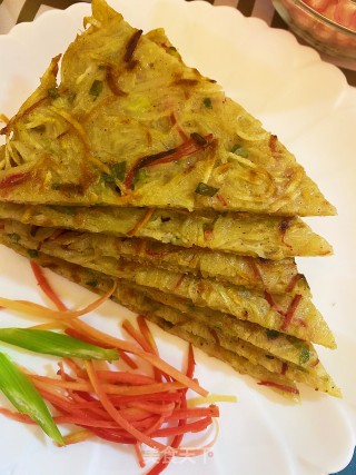 土豆丝煎饼的做法步骤：10