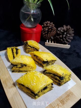 南瓜黑芝麻千层的做法步骤：14