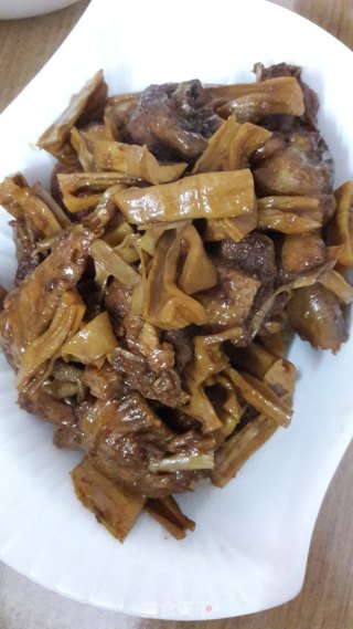 笋干焖鸭的做法步骤：14