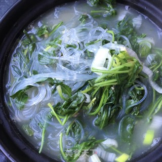 荠菜粉丝羊蝎子汤的做法步骤：14