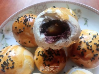 蛋黄豆沙酥的做法步骤：22