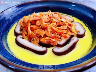 香菇磷虾鸡蛋羹的做法步骤：11