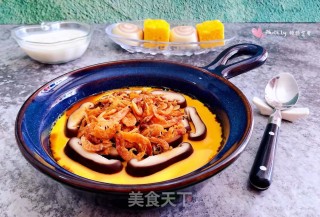香菇磷虾鸡蛋羹的做法步骤：12