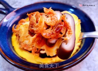 香菇磷虾鸡蛋羹的做法步骤：13