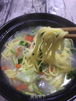 酸萝卜羊汤南瓜面的做法步骤：11