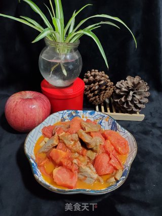 番茄烧牛排的做法步骤：9
