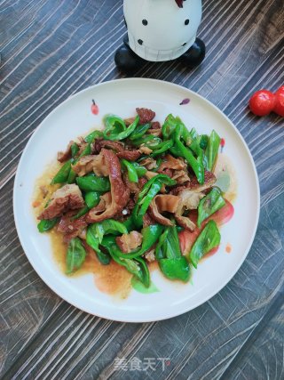 辣椒炒驴肠的做法步骤：13