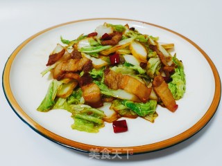 五花肉炒白菜的做法步骤：7