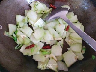 佛手瓜炒鸡蛋的做法步骤：9