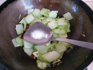 佛手瓜炒鸡蛋的做法步骤：10