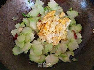 佛手瓜炒鸡蛋的做法步骤：11