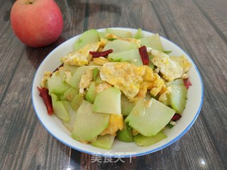 佛手瓜炒鸡蛋的做法步骤：13