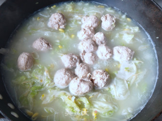 汆丸子白菜汤的做法步骤：15