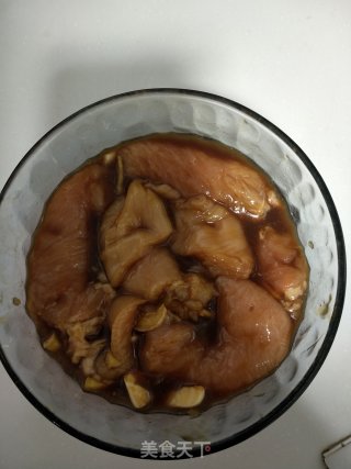 香煎鸡脯肉的做法步骤：5