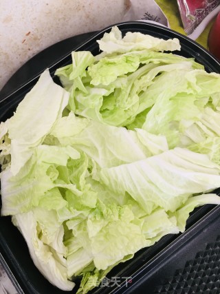 白菜炖宽粉的做法步骤：7