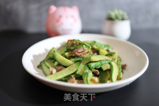 牛肉炒黄瓜的做法步骤：7