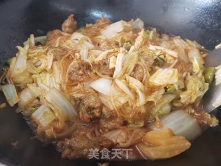 白菜炖粉条的做法步骤：6