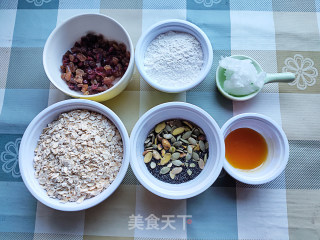 空气炸锅烤麦片饼干的做法步骤：1