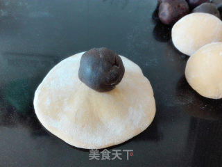 南瓜豆沙包（一次发酵）的做法步骤：3