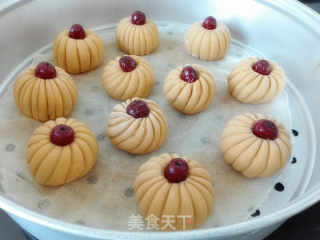 南瓜豆沙包（一次发酵）的做法步骤：6