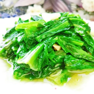 炒油麦菜的做法步骤：6