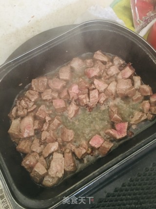 土豆烧牛肉的做法步骤：3