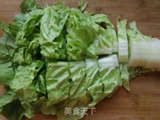 胡萝卜白菜咸米饭的做法步骤：1