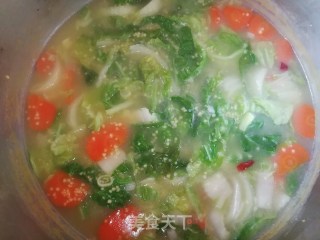 胡萝卜白菜咸米饭的做法步骤：10