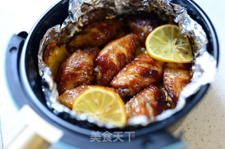????柠檬黑椒烤鸡翅的做法步骤：6