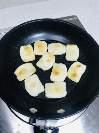 孜然煎年糕的做法步骤：4