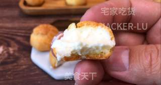 简单迷你小泡芙，香浓可口，一口一个真过瘾，小巧又可爱。的做法步骤：13