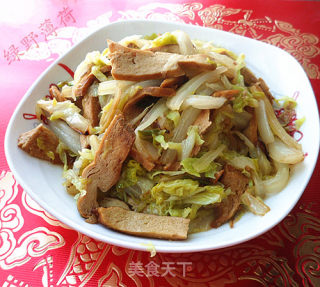 白菜——豆干烧白菜的做法步骤：7