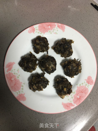 蒸紫菜肉丸的做法步骤：6