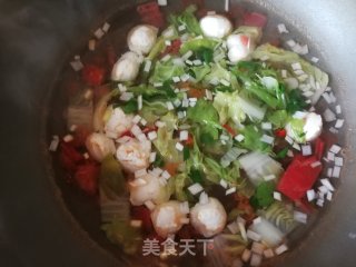 鸡肉丸子白菜汤的做法步骤：9