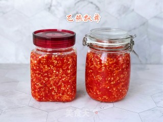 香辣开胃的自制剁辣椒的做法步骤：7