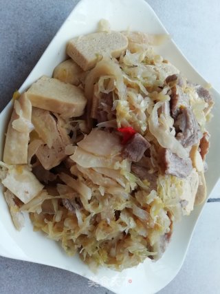 酸菜炖豆腐的做法步骤：4
