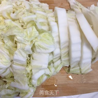 肉末豆腐烧白菜的做法步骤：1
