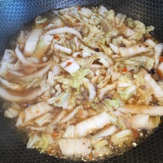 肉末豆腐烧白菜的做法步骤：7