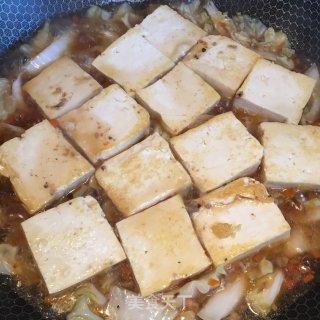 肉末豆腐烧白菜的做法步骤：8