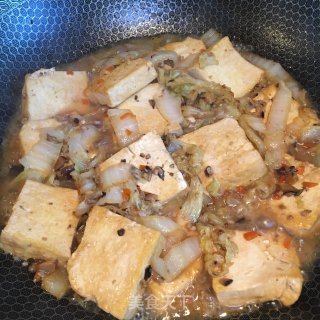 肉末豆腐烧白菜的做法步骤：9