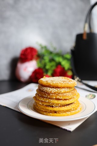 芝麻南瓜饼的做法步骤：9