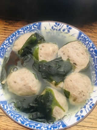 裙带菜牛肉丸子汤的做法步骤：5