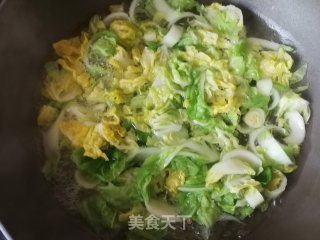 小红虾浇汁白菜的做法步骤：5