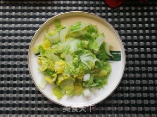 小红虾浇汁白菜的做法步骤：6