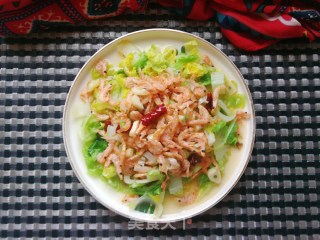 小红虾浇汁白菜的做法步骤：11