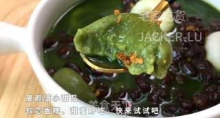 双色抹茶善哉，甜蜜回甘的让人回味，冬天来一碗，非常的小确幸。的做法步骤：14