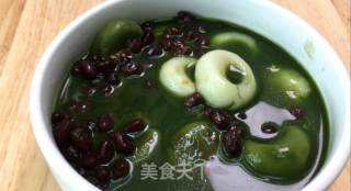 双色抹茶善哉，甜蜜回甘的让人回味，冬天来一碗，非常的小确幸。的做法步骤：16